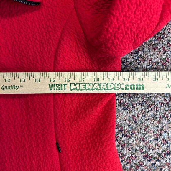 Tonia Debellis Women's Shiloh Red Textured Knit Full-Zip LS Jacket Size L - Picture 14 of 15